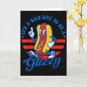 Het Is Een Slecht Dag Om Een Glizzy Grappig 4e Jul Kaart (Gele Bloem)