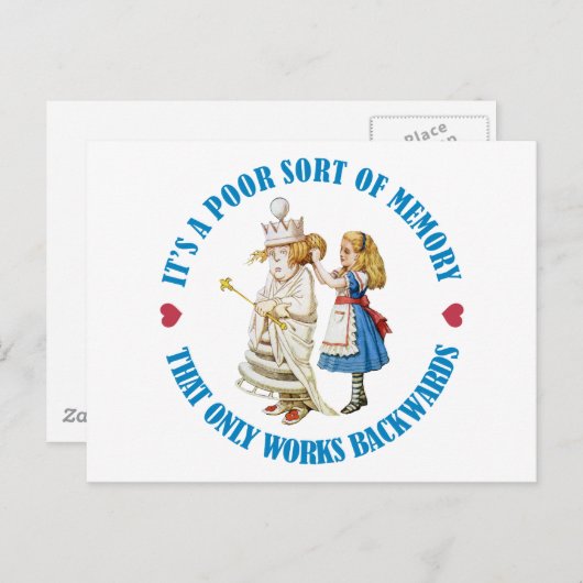 HET IS EEN SLECHT SOORT GEHEUGEN DAT ACHTERUIT WER BRIEFKAART (Voorkant / Achterkant)