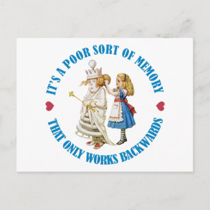 HET IS EEN SLECHT SOORT GEHEUGEN DAT ACHTERUIT WER BRIEFKAART