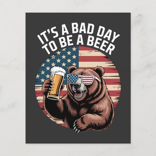 Het is een slechte dag om een beer te zijn flyer (Voorkant)