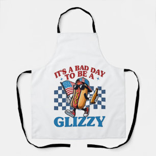 Het is een slechte dag om een Glizzy 4 juli T-shir Schort