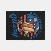 Het is een slechte dag om een glizzy grappige hotd fleece deken (Voorkant (Horizontaal))