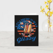 Het is een slechte dag om een glizzy grappige hotd kaart (Gele Bloem)