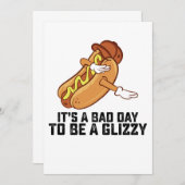 Het is een slechte dag om een glizzy te zijn kaart (Voorkant / Achterkant)