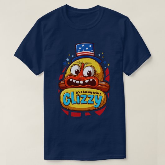 Het is een slechte dag om een glizzy te zijn t-shirt (Design voorkant)