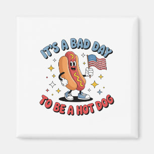 Het is een slechte dag om een hotdog te zijn Funny Magneet