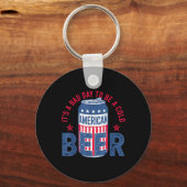 Het is een slechte dag om een koud bier te zijn 4 sleutelhanger (Voorkant)