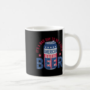 Het is een slechte dag om een koud bier te zijn Am Koffiemok