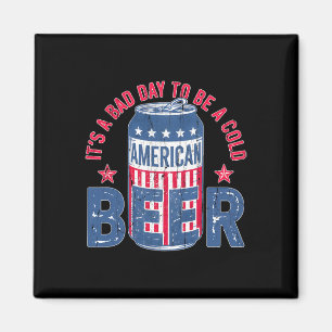 Het is een slechte dag om een koude biertje te zij magneet