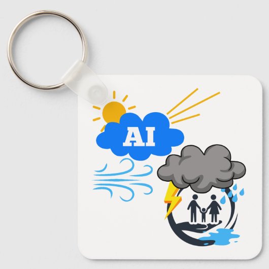 Het is een slechte wind die het AI Cloud Platform Sleutelhanger (Voorkant)