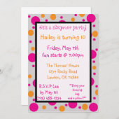 Het is een sleepoverfeestje! kaart (Voorkant / Achterkant)