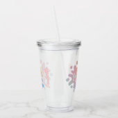 Het is een slijm-tijd-regenboogspleet-feest acryl drinkbeker (Links)