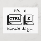 Het is een Soort CTRL-Z Dag Briefkaart (Voorkant)