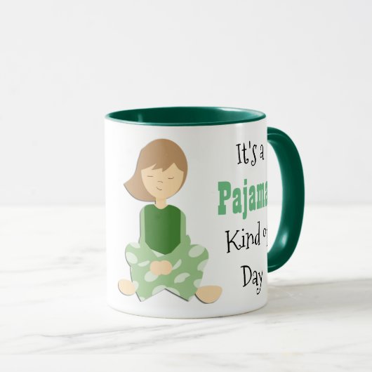 Het is een soort Mok van een pyjama-koffie (Voorkant rechts)