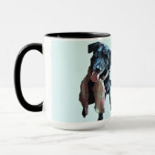 Het is een soort warme chocolade soort dag mok (Links)