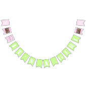 Het is een spandoek voor meisjes vlaggetjes (Alle)