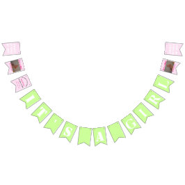 Het is een spandoek voor meisjes vlaggetjes