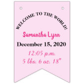 Het is een spandoek voor meisjes vlaggetjes (Derde vlag)