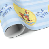 Het is een speciaal gepersonaliseerde Giraffe Cadeaupapier (Rol Hoek)