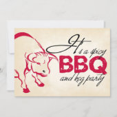 Het is een speciale BBQ- en keg party-uitnodiging Kaart (Voorkant)