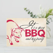 Het is een speciale BBQ- en keg party-uitnodiging Kaart (Staand voorkant)