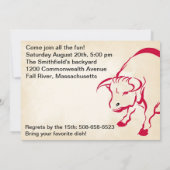 Het is een speciale BBQ- en keg party-uitnodiging Kaart (Achterkant)