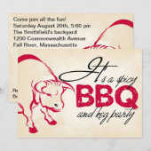 Het is een speciale BBQ- en keg party-uitnodiging Kaart (Voorkant / Achterkant)