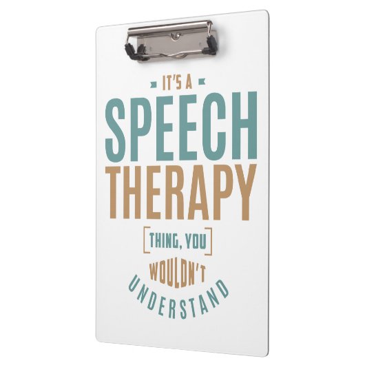 Het is een Speech Therapy Ding. Cadeauideeën Klembord (Links)