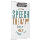 Het is een Speech Therapy Ding. Cadeauideeën Klembord (Rechts)