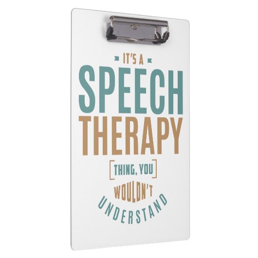 Het is een Speech Therapy Ding. Cadeauideeën Klembord (Rechts)