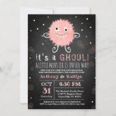 Het is een spook! Kleine monster Halloween baby sh Kaart (Voorkant)