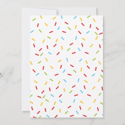 Het is een Sprinkle Baby shower Invitation kaart b (Achterkant)