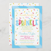 Het is een Sprinkle Baby shower Invitation kaart b (Voorkant / Achterkant)