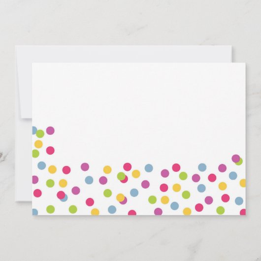 HET IS EEN SPRINKLE INVITATIE KAART (Achterkant)