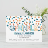 HET IS EEN SPRINKLE INVITATIE KAART (Staand voorkant)