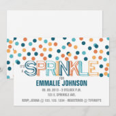 HET IS EEN SPRINKLE INVITATIE KAART (Voorkant / Achterkant)