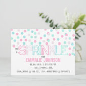 HET IS EEN SPRINKLE INVITATIE KAART (Staand voorkant)