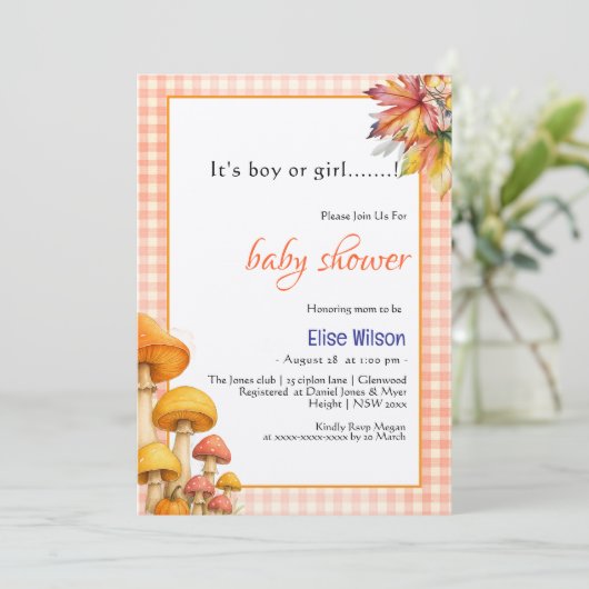 Het is een sprookjesachtig baby shower voor jongen kaart (Staand voorkant)