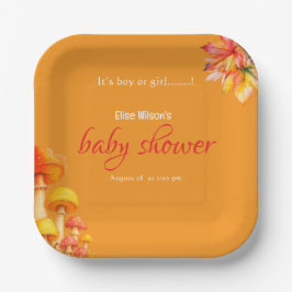 Het is een sprookjesachtig baby shower voor jongen papieren bordje