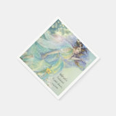 Het is een sprookjesachtige bruidsdouche servet (Hoek)