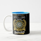 Het is een Stelling-ding dat je niet kunt begrijpe Tweekleurige Koffiemok (Links)