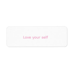 Het is een sticker om zelfliefde aan te moedigen
