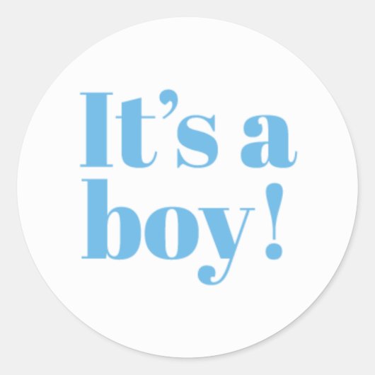 Het is een Sticker van een Baby shower. (Voorkant)