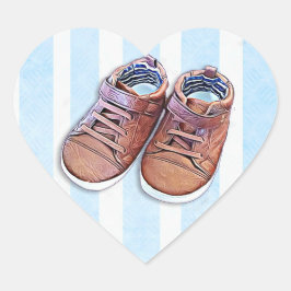 Het is een Sticker van een Baby shower.