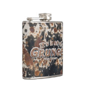 Het is een stijl GRUNGE Rusty Letters Heupfles (Rechts)