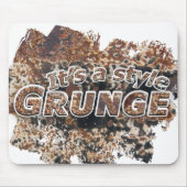 Het is een stijl GRUNGE Rusty Letters Muismat (Voorkant)