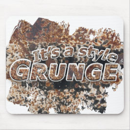 Het is een stijl GRUNGE Rusty Letters Muismat