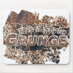 Het is een stijl GRUNGE Rusty Letters Muismat
