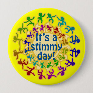 Het is een Stimmy Day Ronde Button 4,0 Cm