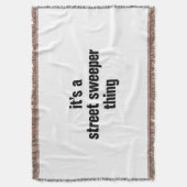 Het is een straatveger ding deken (Voorkant Verticaal)